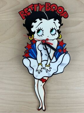 Vintage Betty Boop Clock Pendulum Legs Tested Clock Works Legs Move Manually